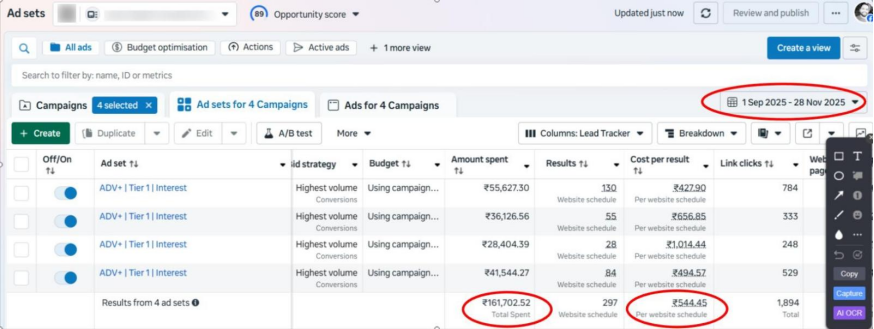 SaaS & Web Development Appointment Generation Funnel screenshot evidence 1